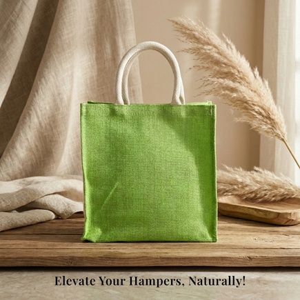 Green Jute Hamper Bag | 350 GSM
