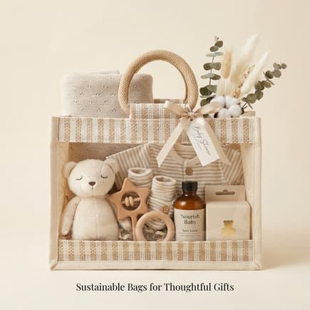 Jute Hamper Bag 2 alternate view
